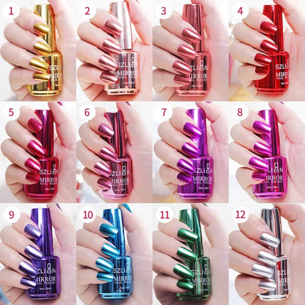 Quick Dry Nail Polish with Mirror Finish, Long Lasting Nail Color for Manicure – image 12