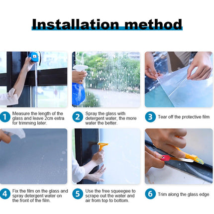 Window Privacy Film, One Way Privacy Window Film with Imitation Blinds – image 9