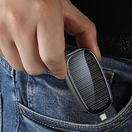 Solar Power Bank Keychain with Compact Design | Portable Charging for On-the-Go Devices