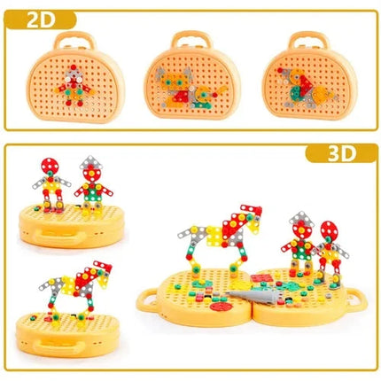 Montessori Toys Construction Drill Set, STEM Toys for Fine Motor Skills – image 8