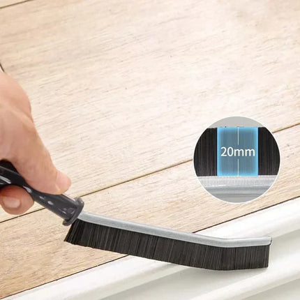 Crevice Cleaning Brush, Narrow Bristle Brush for Window Tracks, Sliding Doors and Keyboards, Home and Car Use