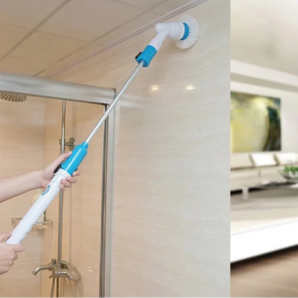 Cordless Electric Spin Scrubber with 3 Brush Heads, Rechargeable Cleaning Brush for Bathroom, Kitchen and Floors