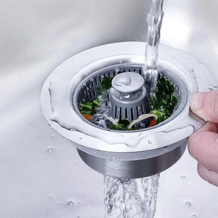 Sink Strainers, Kitchen Sink Strainer with Pop Up Drain Stopper – image 8