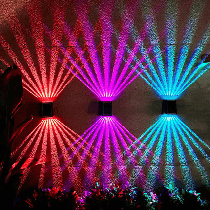Outdoor Solar Lights Waterproof, Solar Wall Lights for Fence and Garage, Dusk to Dawn Outdoor Lighting for Patio