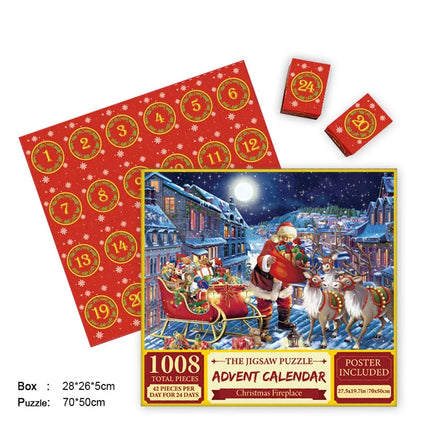 Advent Calendar Jigsaw Puzzle for Adults, Christmas Games for Family – image 13