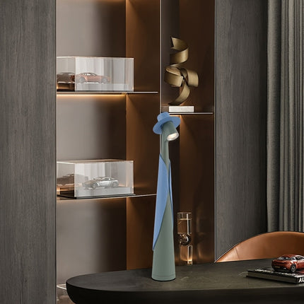 Rechargeable LED Desk Lamp with Touch Control | Artistic Modern Design for Soft Ambient Lighting