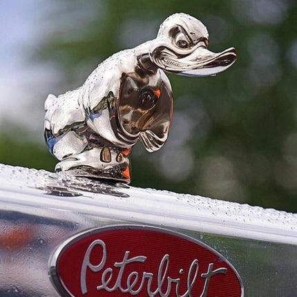 Angry Duck Hood Ornament in Durable Resin, Silver or Black Hood Decoration for Cars, Trucks and Hot Rod Builds