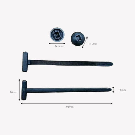 Cable Buckle System for Car Fenders and Engine Guards, Nylon Auto Fasteners for Screw Replacement – image 8
