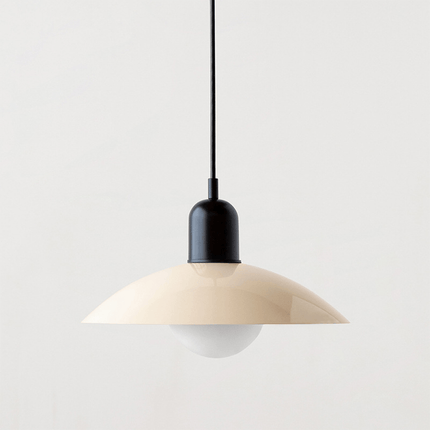 Bauhaus Pendant Light with Adjustable Height & Glossy Finish | Modern Colourful Ceiling Lamp for Dining Rooms and Kitchens