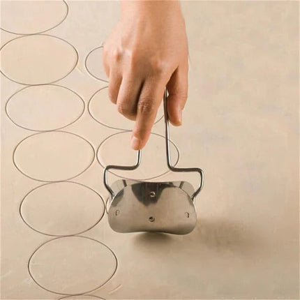 Dumpling Press and Dough Cutter Kit for Evenly Sealed Homemade Dumplings, Beginner Friendly Kitchen Set