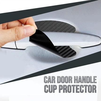 Car Door Handle Cup Protector, Carbon Fiber Door Handle Guard 4 or 8 Pack – image 7