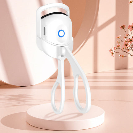 Heated Eyelash Curler with 10 Second Heat Up, Soft Silicone Arch Design Electric Lash Curler for Long Lasting Curls