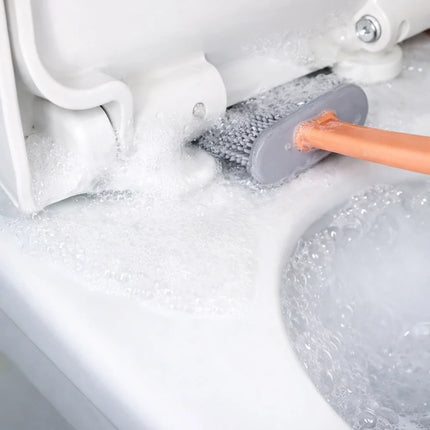 Silicone Toilet Brush with Ergonomic Handle | Easy Cleaning for Hygiene