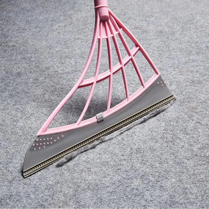 Silicone Broom with Flexible Head & Easy Grip Handle | Versatile Cleaning Tool for All Surfaces