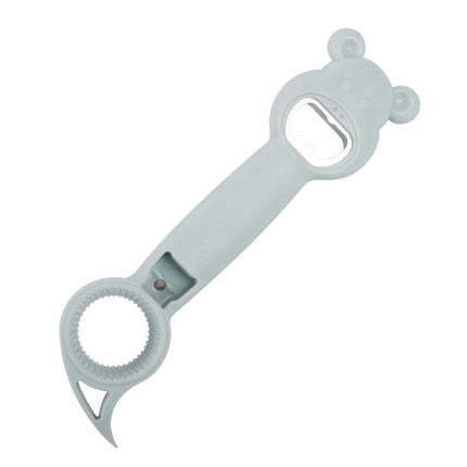 4 in 1 Kitchen Opener Tool, Jar, Can and Bottle Opener with Ergonomic Grip, 4 Colors, Easy Open for Stubborn Lids