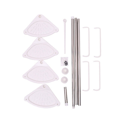 Telescopic Bathroom Storage Rack with Adjustable Shelves | Space-Saving Organizer for Clutter-Free Bathrooms