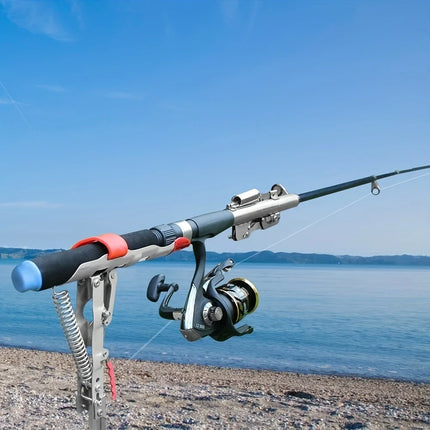 Spring-Loaded Fishing Rod Holder with Adjustable Angle | Durable Design for Stable Casting