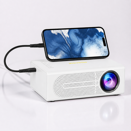 Portable Mini Projector with 1080P Support for Movies and Gaming | Compact Design for Travel and Outdoor Use
