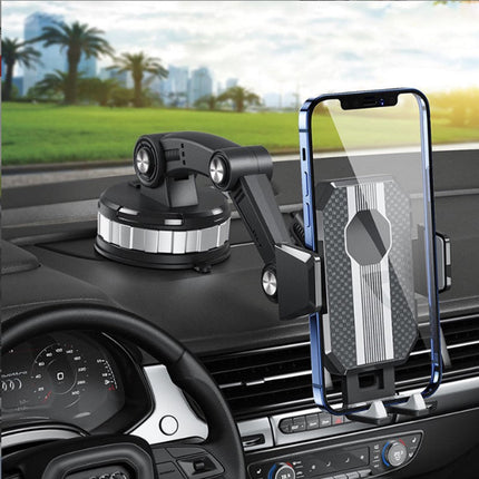 Car Phone Holder for Dashboard with 360 Degree Rotation, Telescopic 4 to 6.5 Inch Arm and Suction Cup Mount