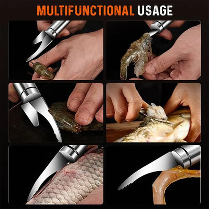 Fish Knife 5 in 1, Shrimp Peeler and Fish Scaler – image 8