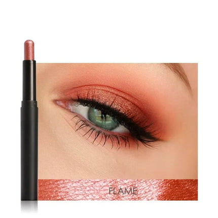 Eyeshadow Stick, Creamy Shimmer Eye Shadow Crayon in 10 Shades, Light Reflecting Color for Quick One Minute Eye Makeup