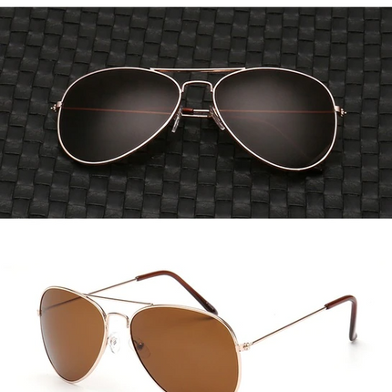 Polarized Aviator Sunglasses for Men and Women, Metal Pilot Sunglasses for Driving
