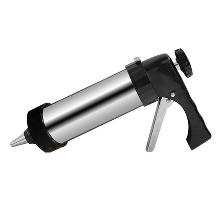 Cookie Press Maker with 12 Interchangeable Steel Discs and Icing Tips, Manual Spritz Cookie Gun for Holiday Baking