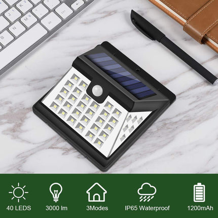 Solar Outdoor Light with Adjustable Brightness | Waterproof Design for Effortless Illumination