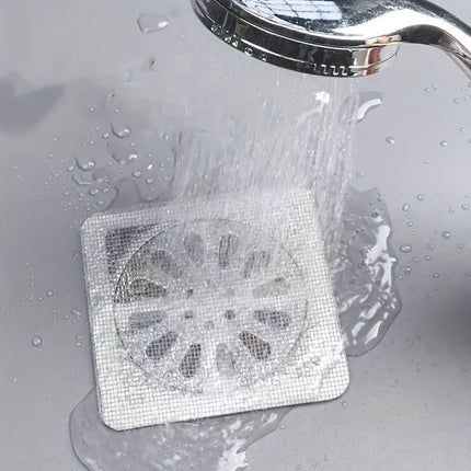Shower Drain Hair Catcher, Disposable Shower Drain Cover Sticker – image 4