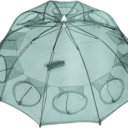 Collapsible Fishing Net Trap with Multiple Entry Points, Foldable Crab and Fish Trap Cage in 6, 8 and 10 Side Models