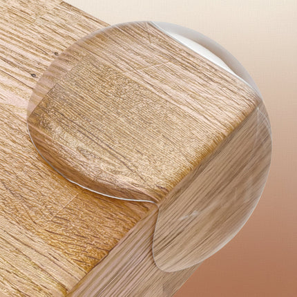 Clear PVC Corner Protectors for Child Safety with Strong Adhesive | Rounded Design to Soften Sharp Edges