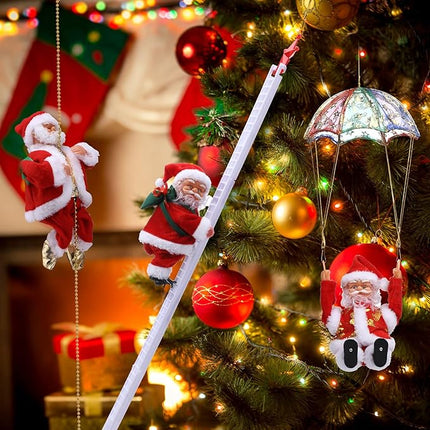 Santa Climber Toy with Plush Design & Interactive Features | Festive Fun for Kids