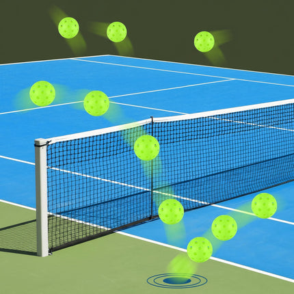 Outdoor Pickleball Balls with 40 Holes for Stable Flight | Lightweight Training Balls for Improved Game Performance