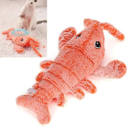 Interactive Wiggling Lobster Pet Toy with Squeaker | Stimulating Fun for Dogs and Cats