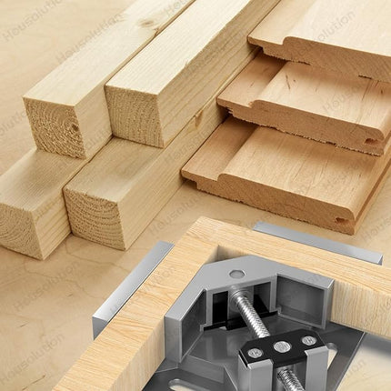 90 Degree Corner Clamp with Adjustable Grip and Anti Skid Jaws for Picture Frames, Boxes and Woodworking Joints