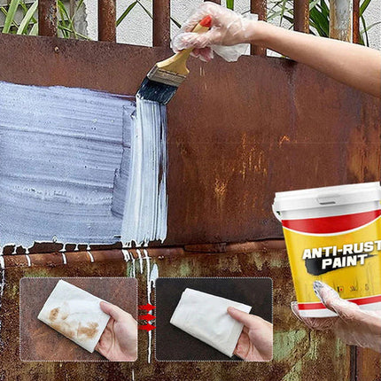Anti-Rust Paint for Metal Surfaces, Protective Coating in 3 Colours That Covers Rust Without Scraping or Sanding