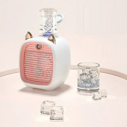 Portable Air Conditioner Fan with Adjustable Speed & Oscillation | Compact Cooling Solution for Home and Office