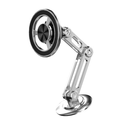 Magnetic Car Phone Holder with Adjustable Arm, Sets Phone Height and Angle for Following GPS at Eye Level