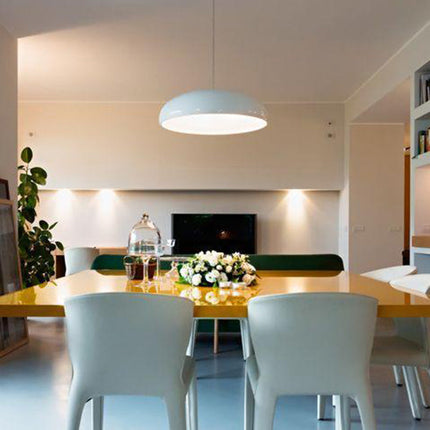Modern Metal Pendant Light with Sculptural Dome Design | Customizable Ambience for Dining and Living Spaces