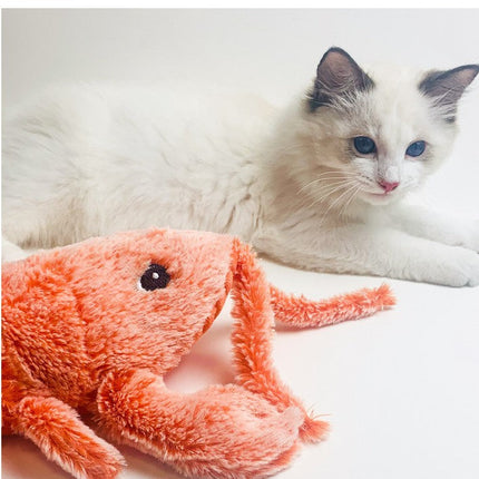 Interactive Wiggling Lobster Pet Toy with Squeaker | Stimulating Fun for Dogs and Cats