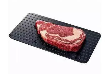 Defrosting Tray for Frozen Meat, Large Aluminium Thawing Plate with Non Stick Coating, No Electricity Needed