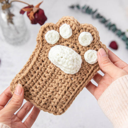 Hand Knitted Cat Paw Gloves, Soft Thick Yarn Knit Winter Gloves, 6 Colors, for Cold Weather Days and Cat Lover Gifts