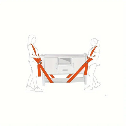 Furniture Lifting Straps, Adjustable Shoulder Carry Moving Straps for Sofas, Wardrobes and Large Appliances