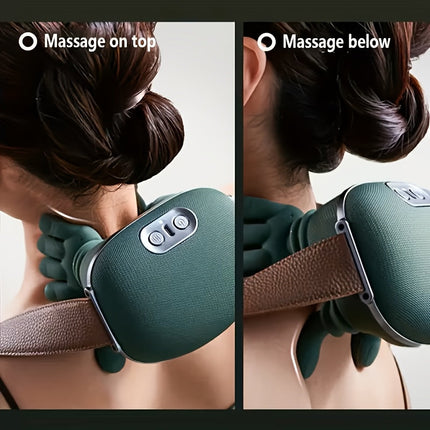 Portable Electric Neck Massager with Rechargeable Battery | Soothing Relief for Tension in Shoulders and Neck