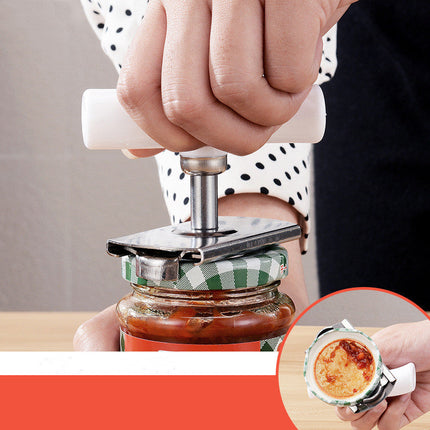 Adjustable Jar Opener for Small and Large Lids with Easy-Turn Handle, Twist-Off Kitchen Tool in Green or White