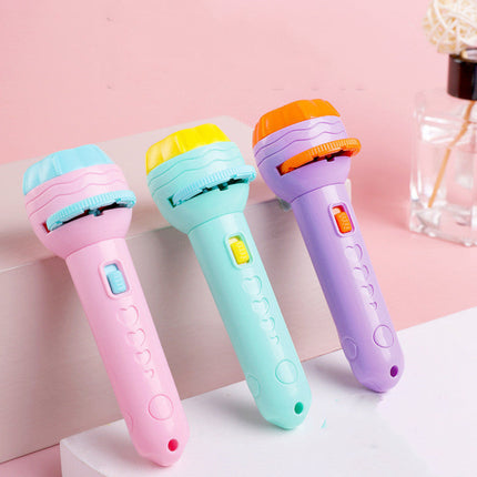 Kids' LED Projector Flashlight with Adjustable Focus & Colorful Images | Perfect for Bedtime Adventures