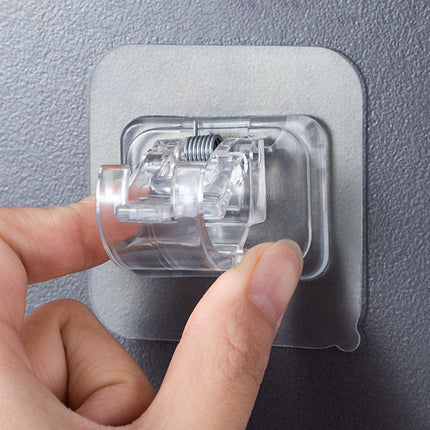 Self-Adhesive Curtain Rod Hooks | Durable Design for Easy Installation
