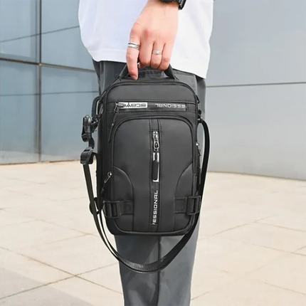 Crossbody Sling Backpack with Sized Compartments for Tablet, Phone, Camera and Charger, Slim 5 Color Chest Bag for Commuting and Travel