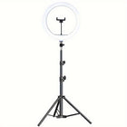 Ring Lights with Stand and Phone Holder, LED Ring Light with Tripod for Photography, Portable USB Circle Light