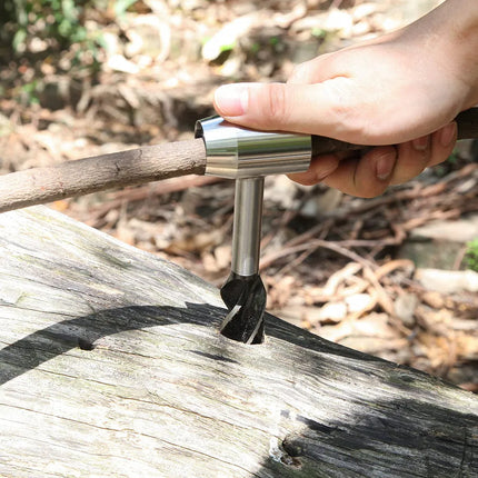 Manual Wood Drill and Peg Maker for Bushcraft, Hand Auger for Drilling, Carving and Camp Furniture Builds